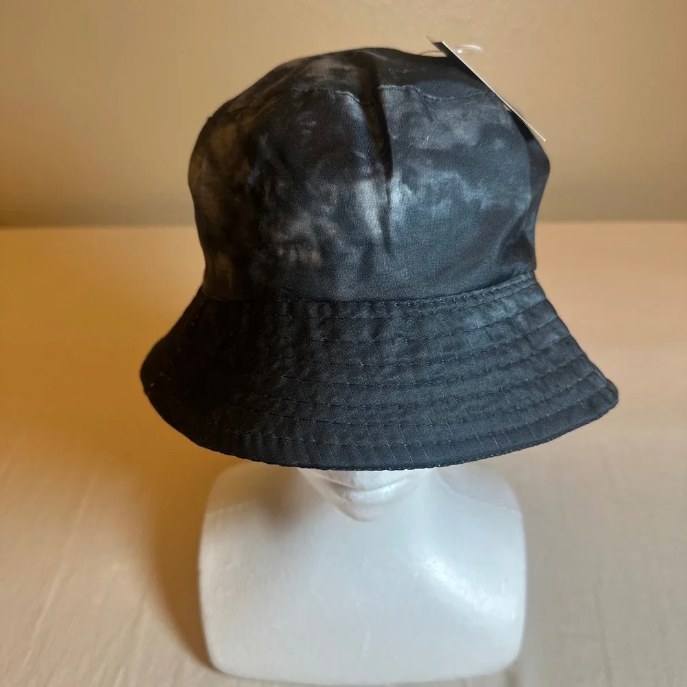 Orly Bucket Hat Black Tie Dye Acid Wash Streetwear One Size NWT HB-BUCKET-TYD-S - Picture 2 of 7